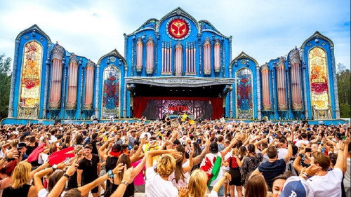 Mattn Live at Tomorrowland 2017 Backdrop Blur