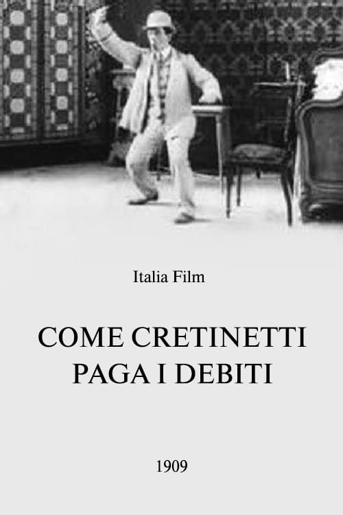 Poster Come Cretinetti paga i debiti 1909