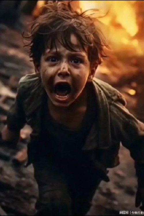 加萨战争下的孩童