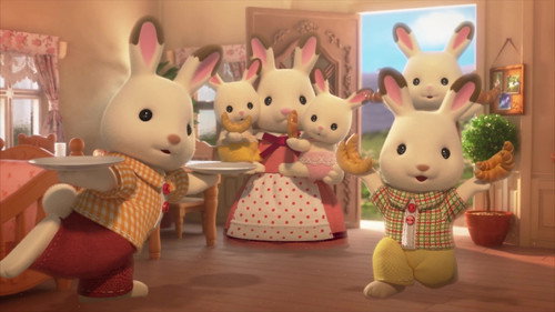 Image Une journée avec la famille Lapin Chocolat