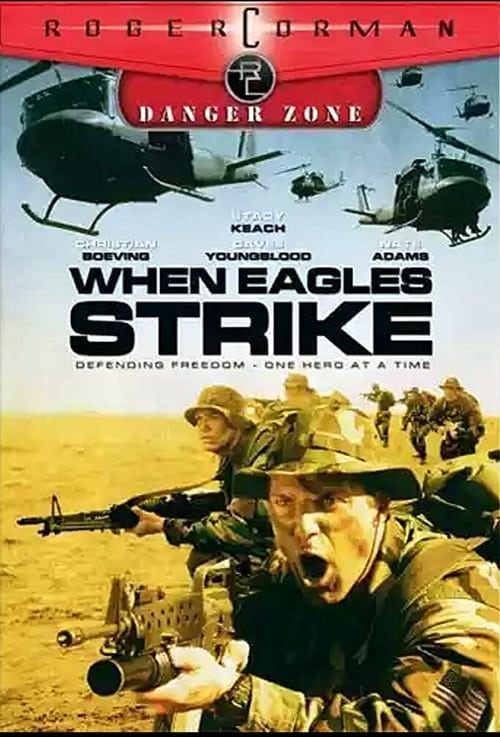 An elite group of American soldiers are in a race against time in this action thriller from director Cirio H. Santiago. Stacy Keach stars as the general in charge of the team tasked with infiltrating a terrorist organization and saving an American politician before the bad guys kill him. When Eagles Strike also stars Christian Boeving and Davee Youngblood.