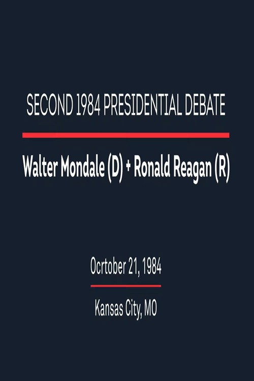 Poster for 1984 Second Presidential Debate