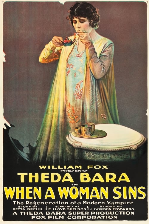 Poster When a Woman Sins 1918