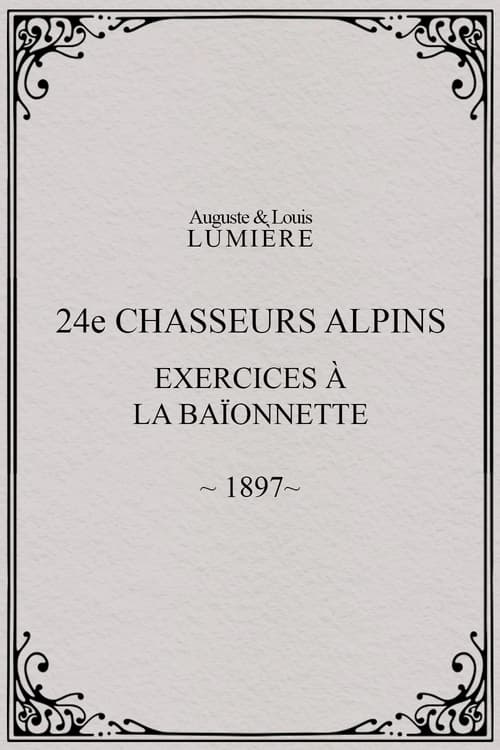 24ème chasseurs alpins : exercices à la baïonnette (1897)