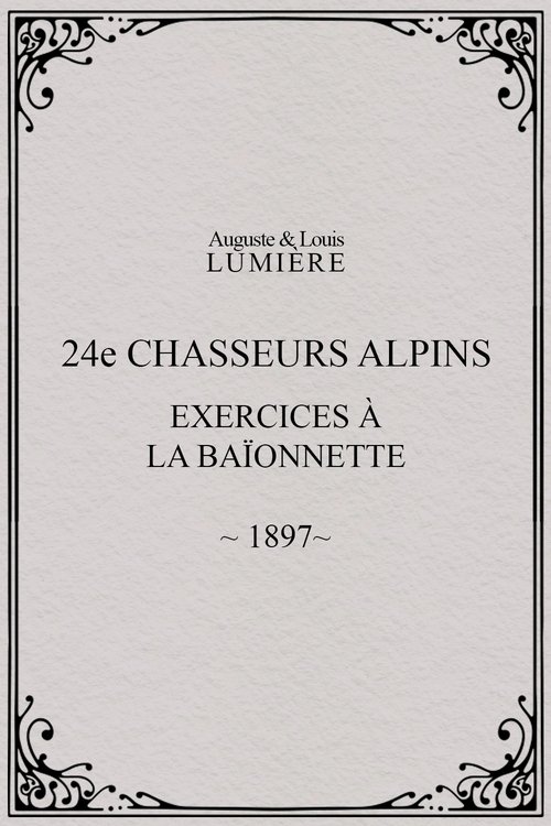 24ème chasseurs alpins : exercices à la baïonnette (1897)