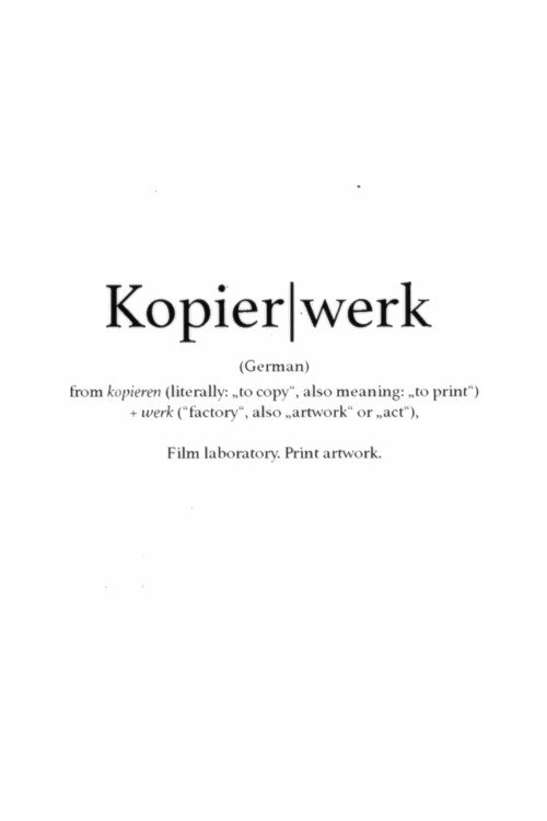 Kopierwerk movie poster player