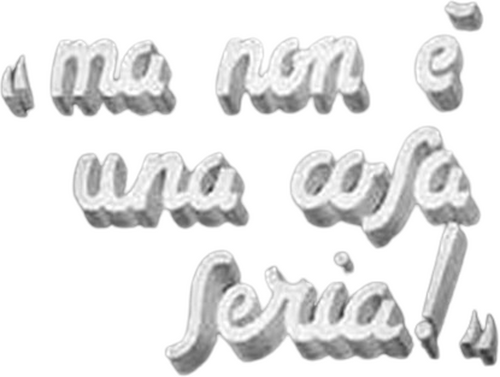Ma non è una cosa seria