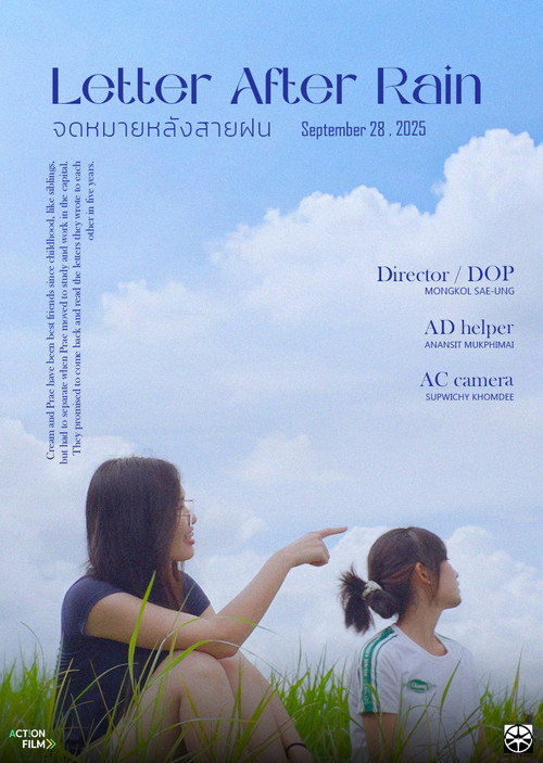 Póster oficial de Letters After Rain (2025) - Drama