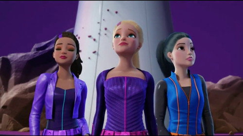 Barbie Das Agententeam – Junior Geheimagentin Puppe In Lila, Mit Haarteil, Katzenohren & Sonnenbrille