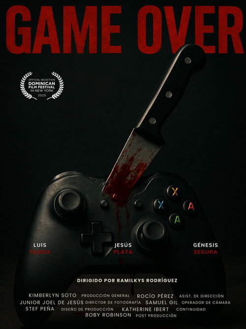 Póster oficial de GAME OVER (2024) - Thriller