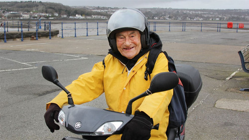 100 Year Old Driving School Backdrop Blur