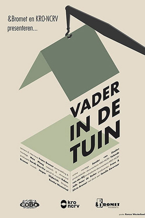 Vader in de tuin poster