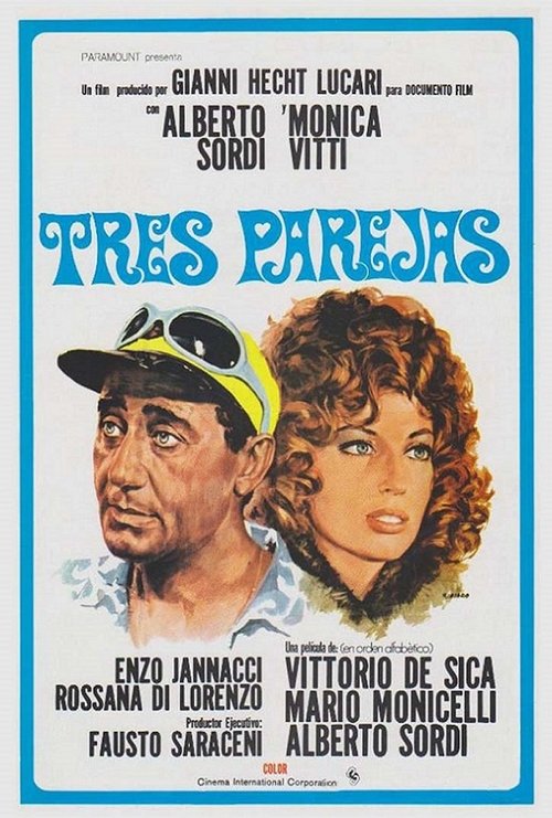 Tres parejas movie poster player
