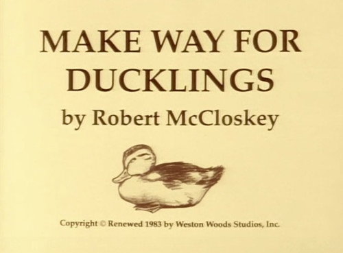 Make Way for Duckling