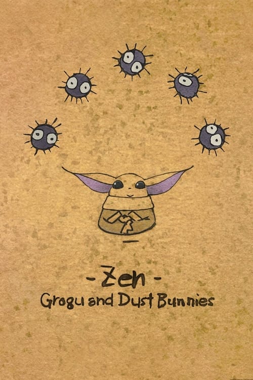 Grootschalige poster van Zen - Grogu and Dust Bunnies