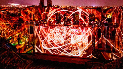 Max Cooper: Live at the Acropolis Backdrop Blur