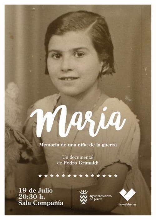 Poster María, memorias de una niña de la guerra 2016
