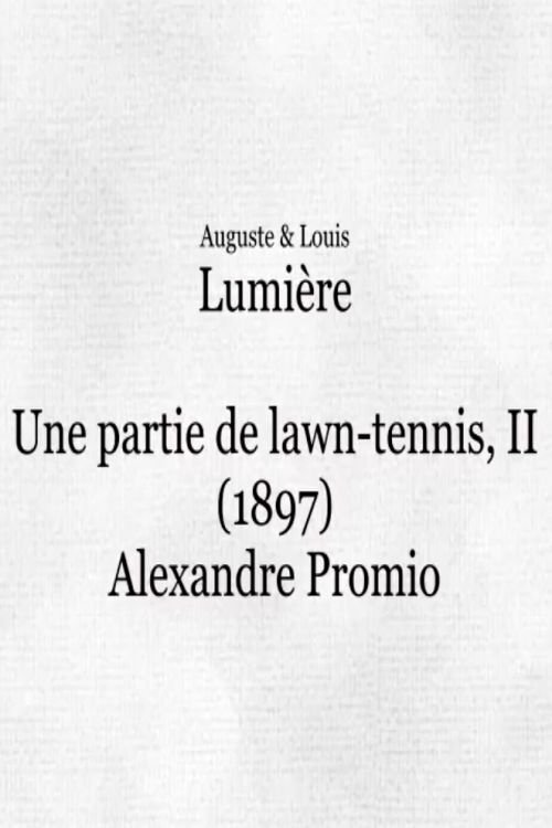 Une partie de lawn-tennis II