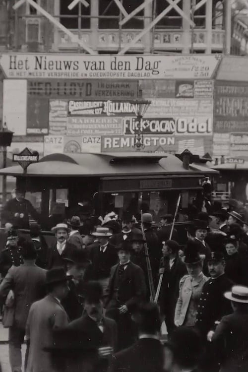 A Tram Crowd on Sunday in Dam Square (1899)