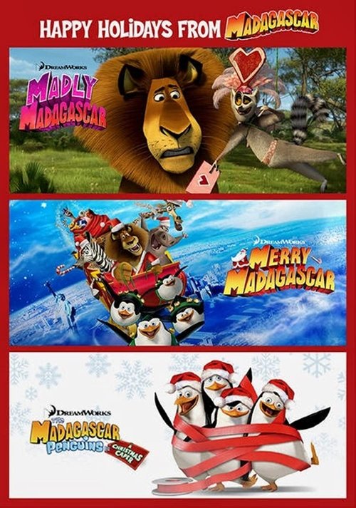 Dreamworks Happy Holidays from Madagascar cover