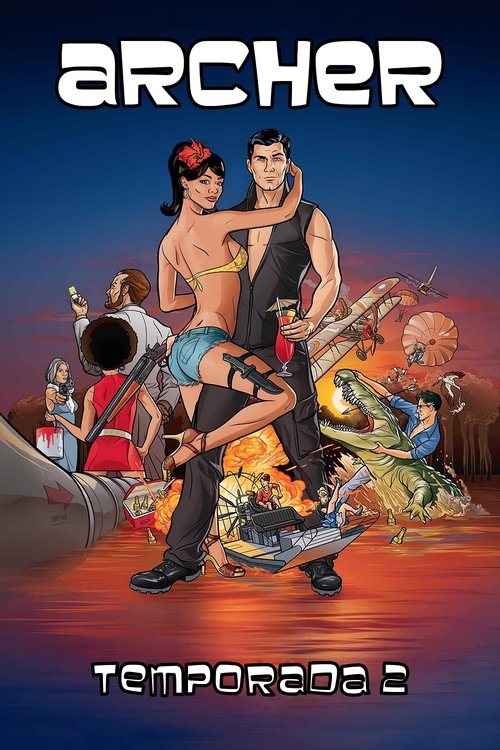 Póster de la temporada 2 de la serie Archer