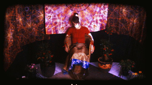 Girl in the Purgatorium Backdrop Blur