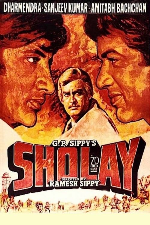 Grootschalige poster van Sholay