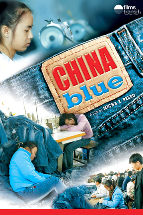 Grootschalige poster van China Blue