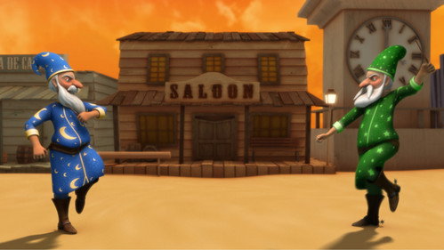 A Magia do Velho Oeste Backdrop Blur