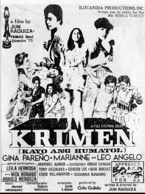 Poster Krimen: Kayo ang Humatol 1974