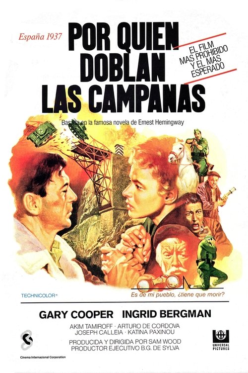 Por quién doblan las campanas movie poster player