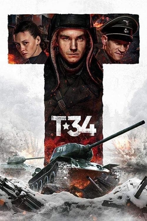 Grootschalige poster van T-34