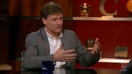 Escena del episodio 18 de la temporada 7 de la serie The Colbert Report
