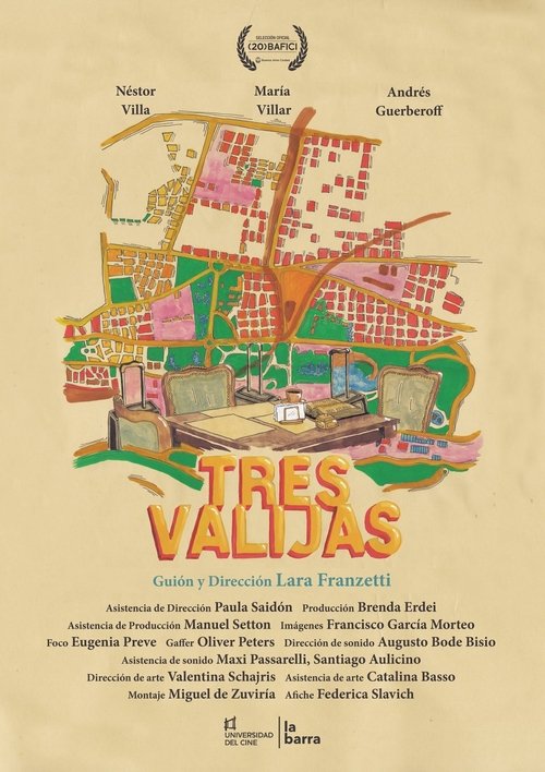 Tres valijas poster