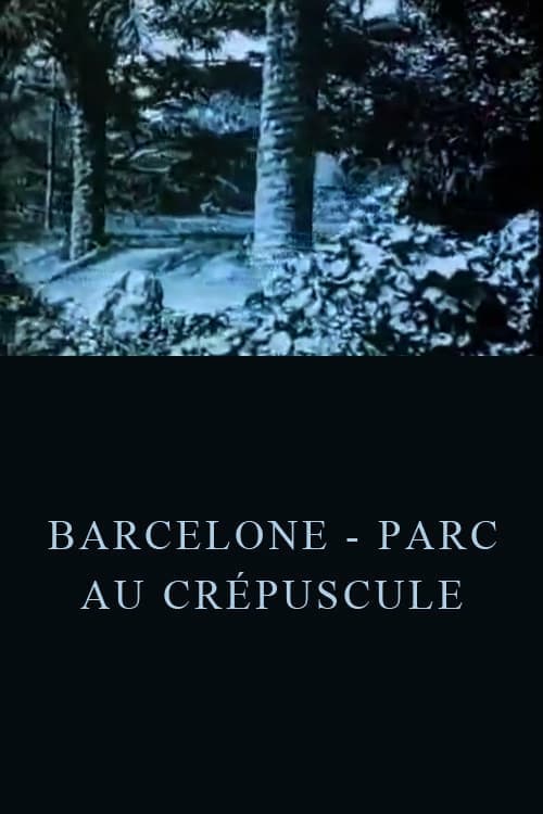 Barcelone - Parc au crépuscule (1904) poster