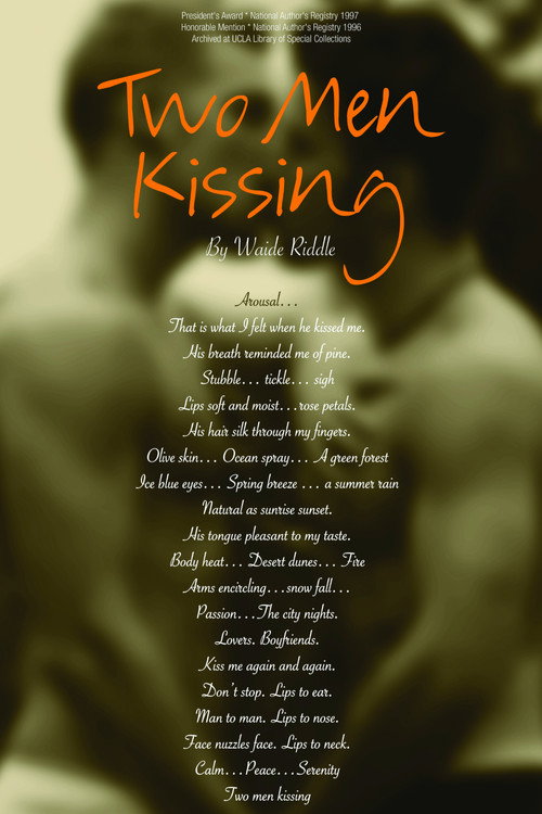 Two Men Kissing poster