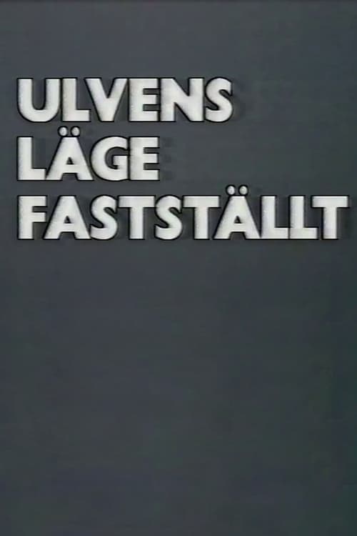 Poster Ulvens läge fastställt 1988