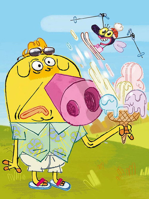 Official poster of Hubert & Takako (2013) - Animation
