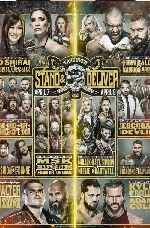 NXT presents Stand and Deliver movie poster player