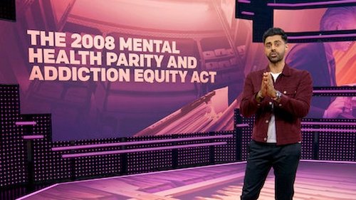 Escena del episodio 1 de la temporada 5 de la serie Patriot Act with Hasan Minhaj