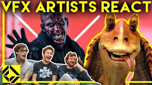 VFX Artists React to THE PREQUELS Bad & Great CGi still