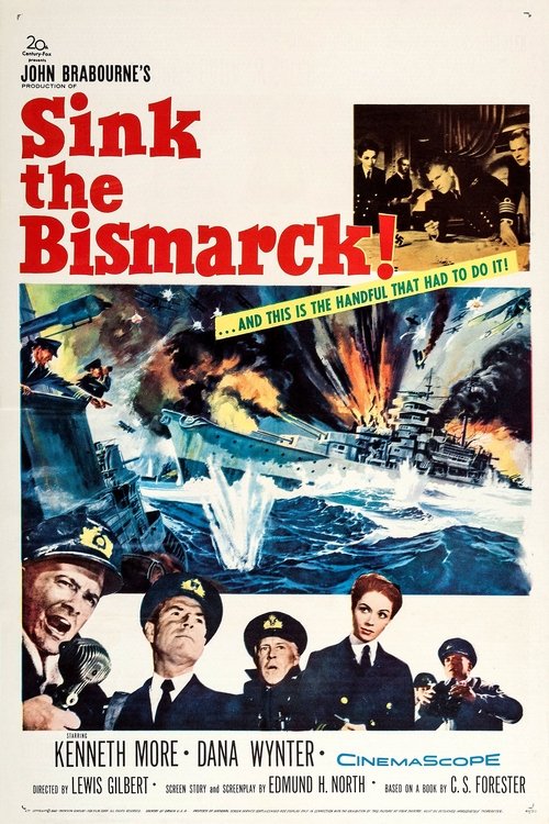 Grootschalige poster van Sink the Bismarck!