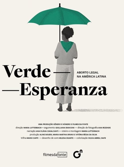 Poster Verde-Esperanza: Aborto Legal na América Latina 2022