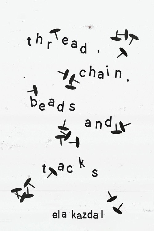 thread, chain, beads, and tacks