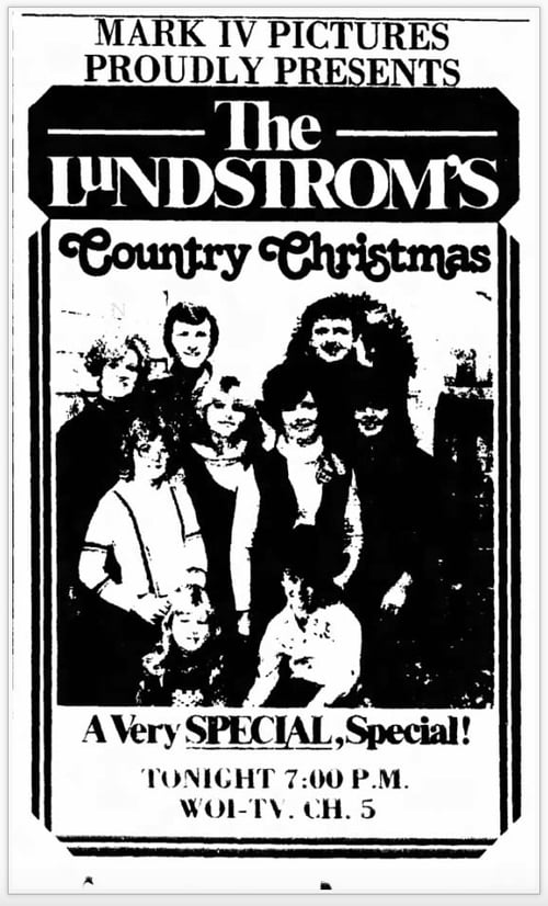 Poster The Lundstroms Country Christmas 1977