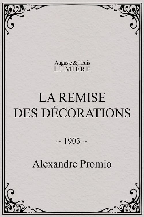 Poster La remise des décorations 1903