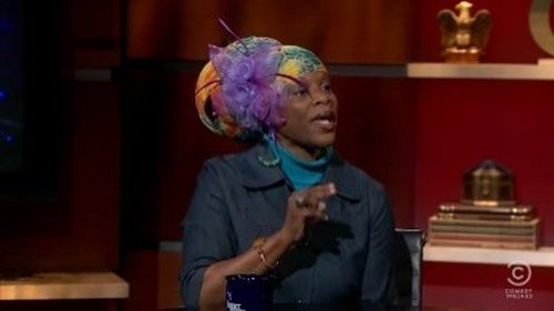 Escena del episodio 15 de la temporada 7 de la serie The Colbert Report