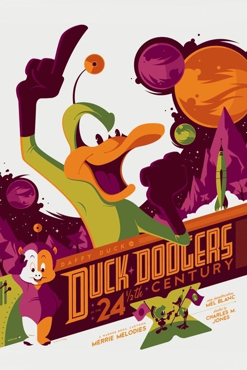 Grootschalige poster van Duck Dodgers in the 24½th Century