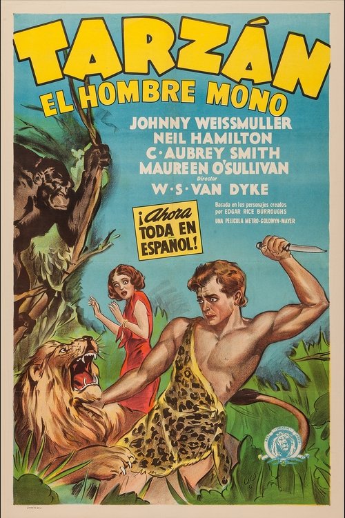 Tarzán de los monos movie poster player