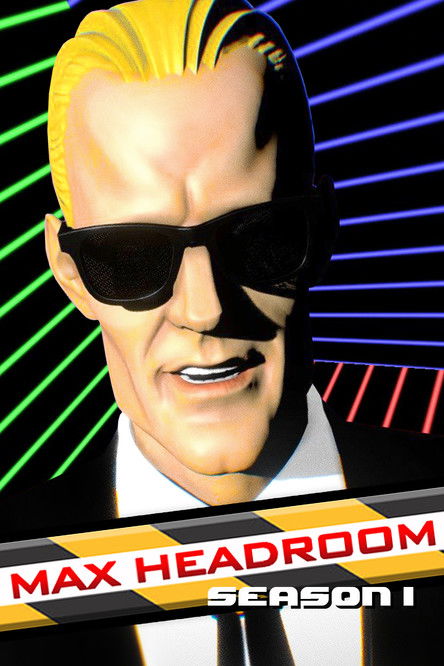 Póster de la temporada 1 de la serie Max Headroom